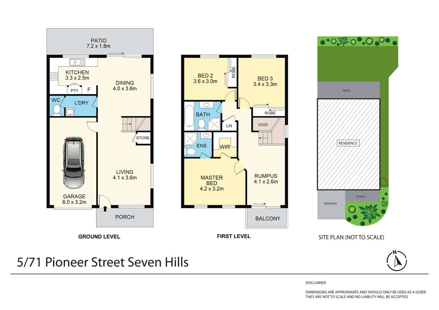 Floorplan of Homely townhouse listing, 5/71 Pioneer Street, Seven Hills NSW 2147