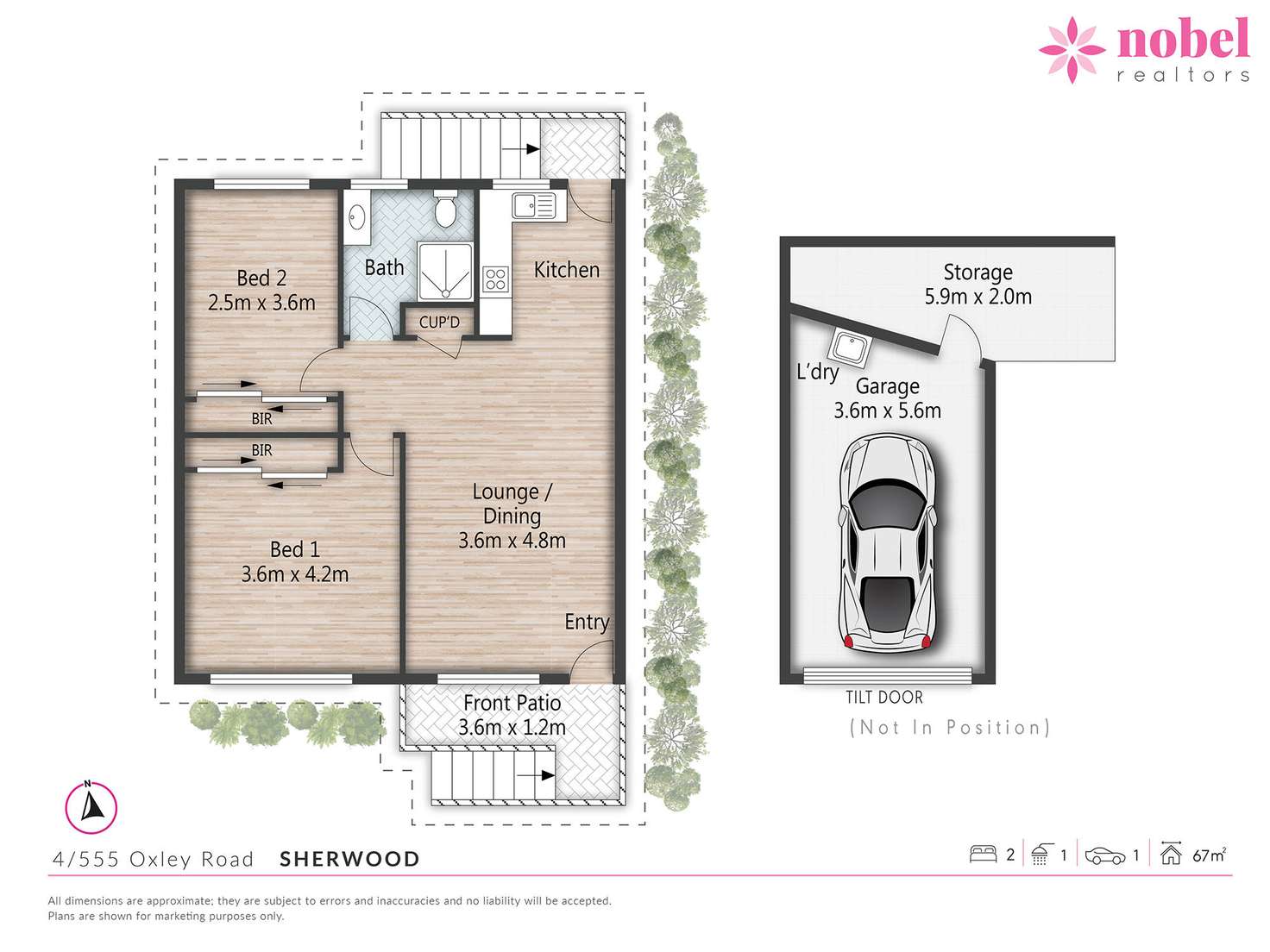 Floorplan of Homely apartment listing, 4/555 Oxley Road, Sherwood QLD 4075