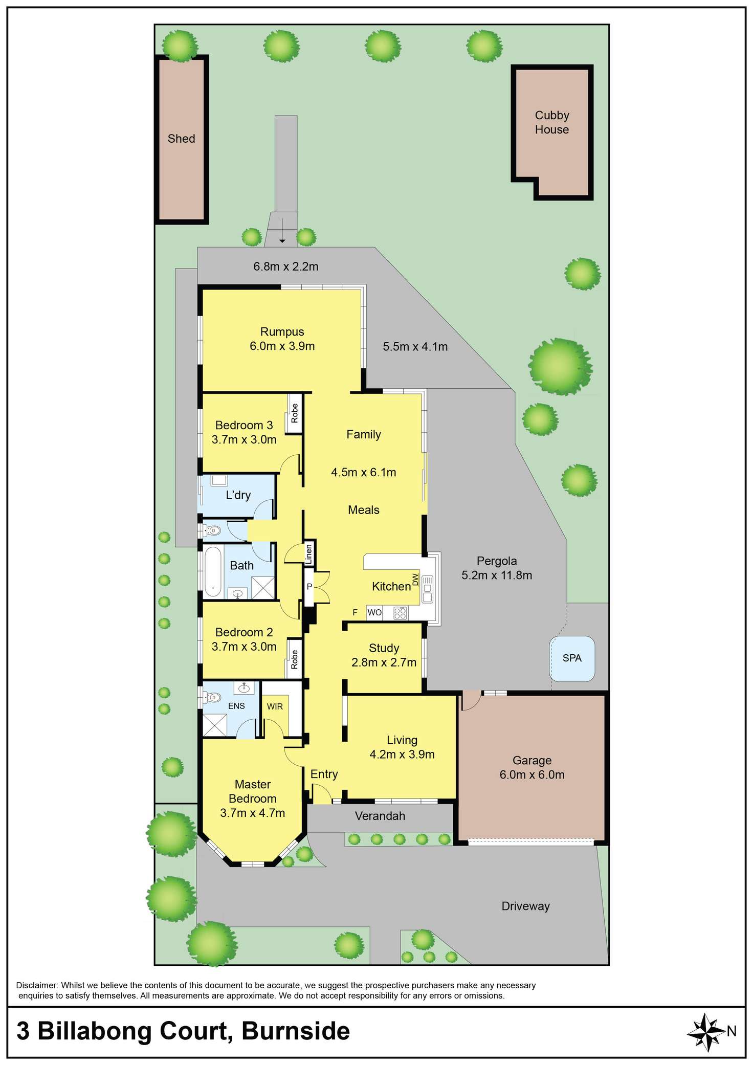 Floorplan of Homely house listing, 3 Billabong Court, Burnside VIC 3023