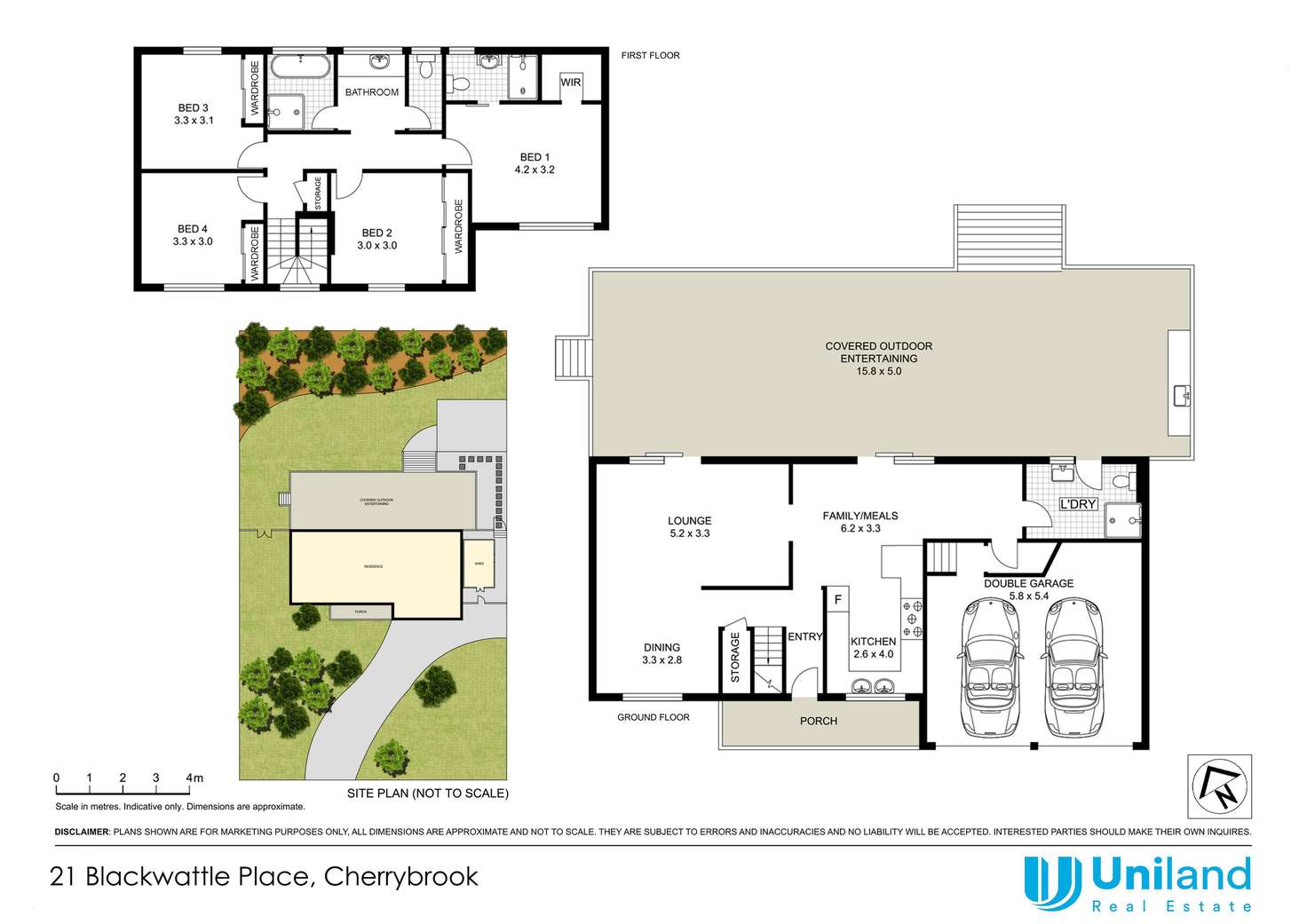 Floorplan of Homely house listing, 21 Blackwattle Place, Cherrybrook NSW 2126