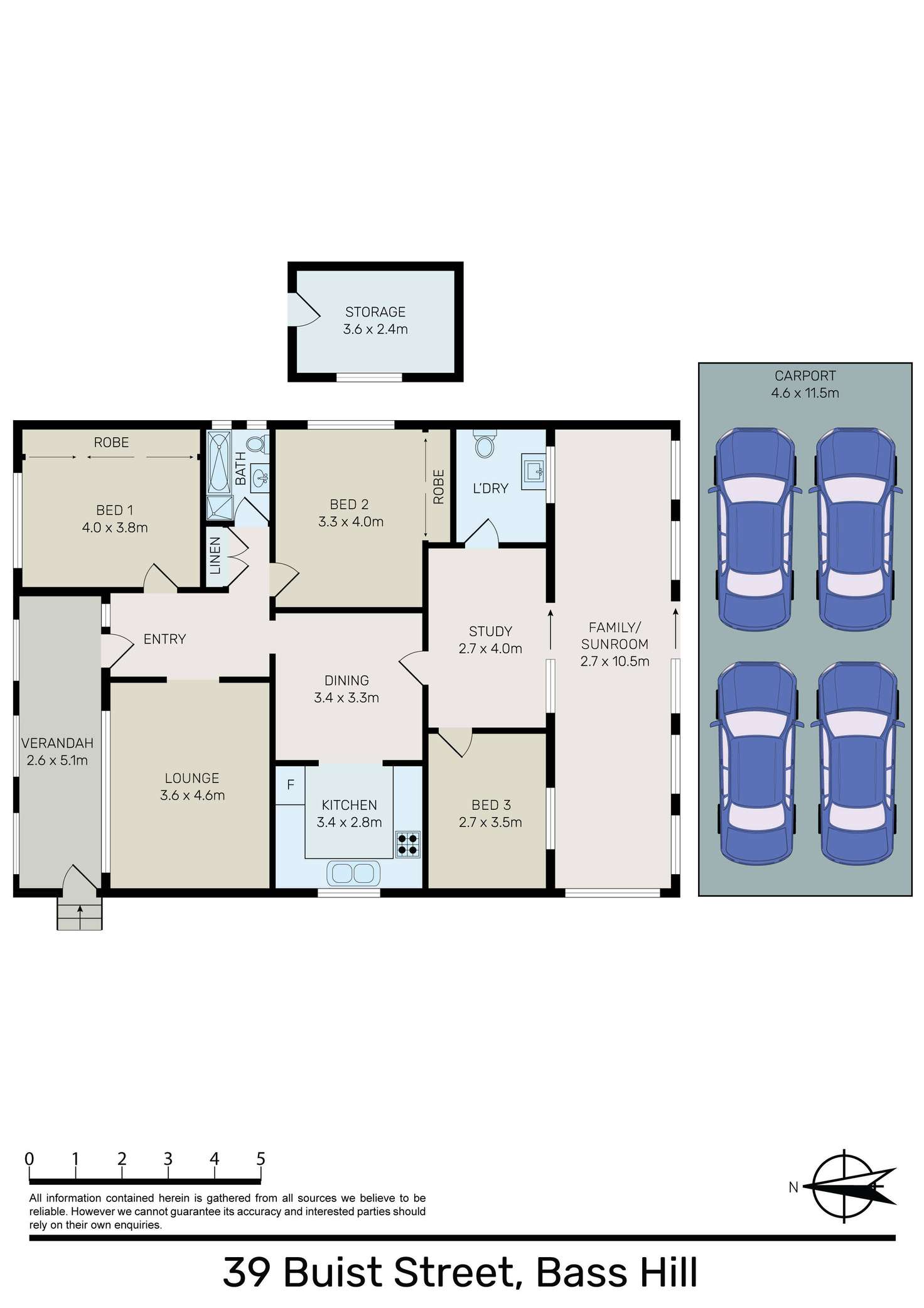 Floorplan of Homely house listing, 39 Buist Street, Bass Hill NSW 2197