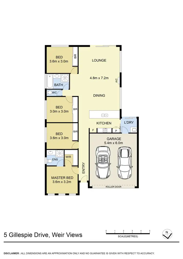 Floorplan of Homely house listing, 5 Gillespie Drive, Weir Views VIC 3338