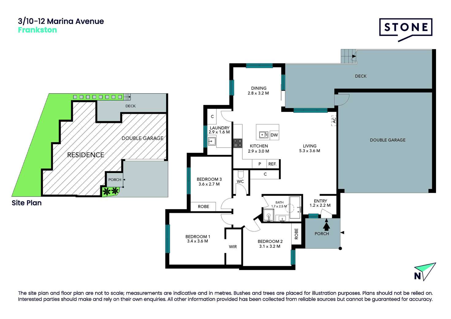 Floorplan of Homely unit listing, 3/10-12 Marina Avenue, Frankston VIC 3199