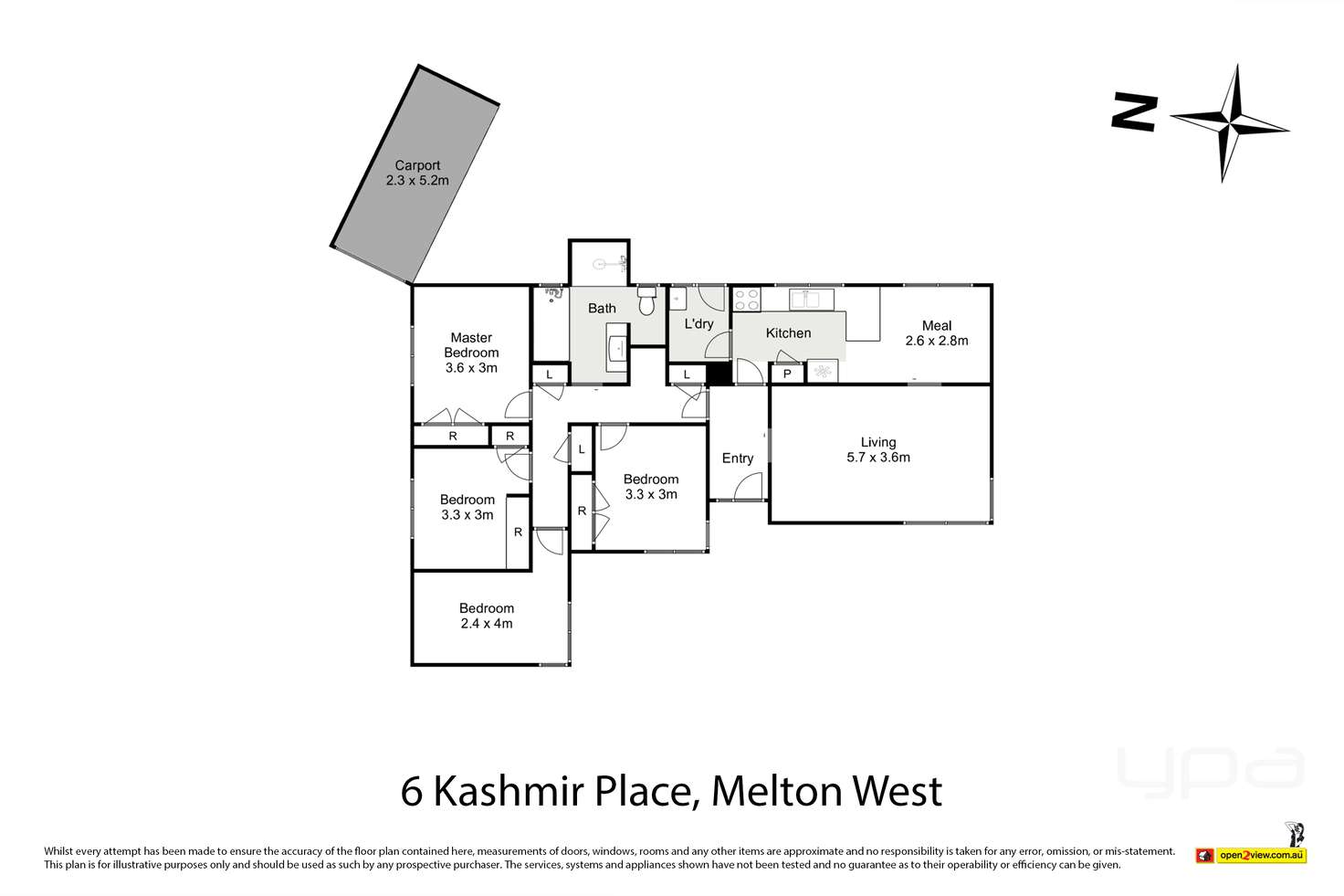 Floorplan of Homely house listing, 6 Kashmir Place, Melton West VIC 3337