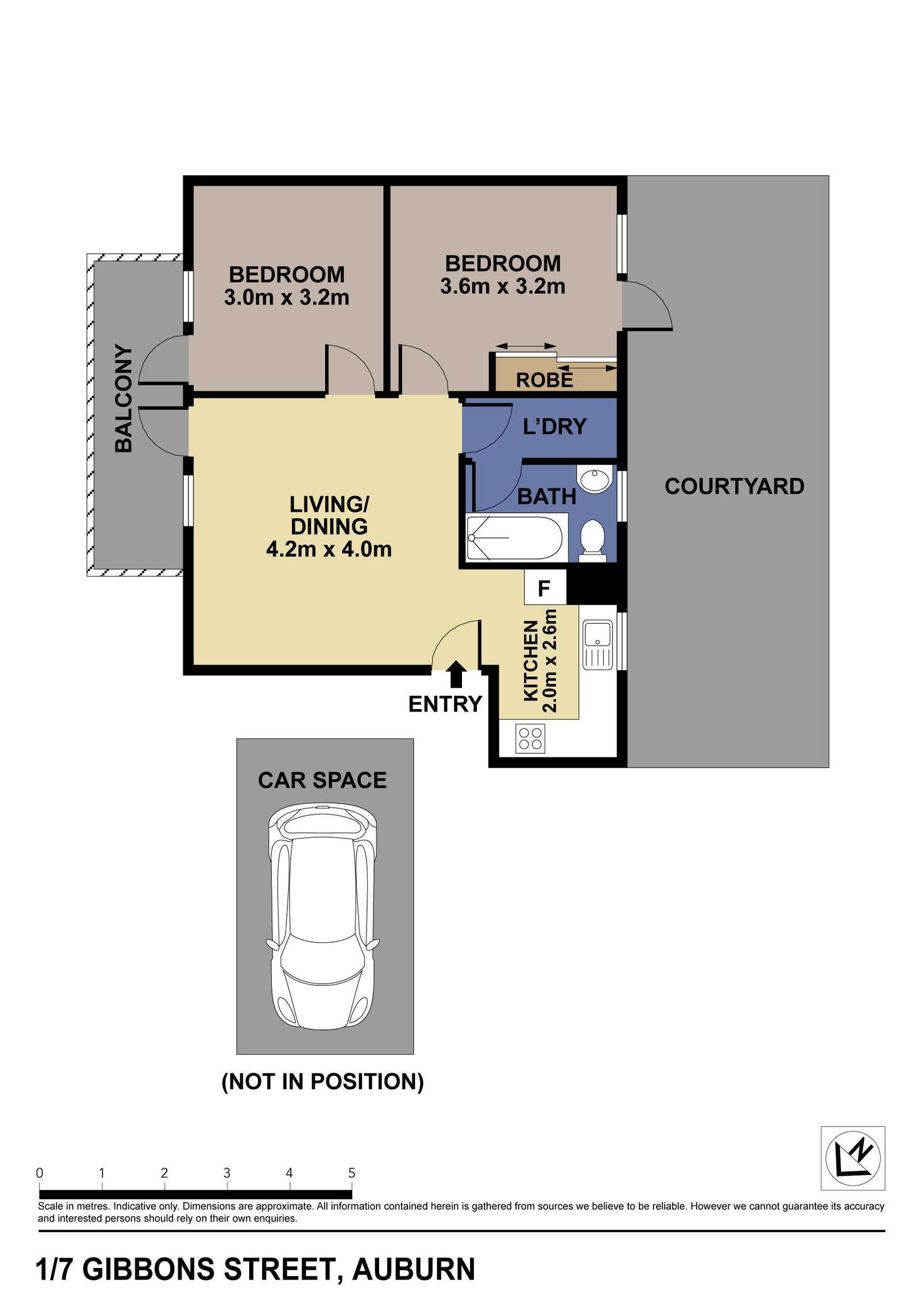 Floorplan of Homely unit listing, 1/7 Gibbons Street, Auburn NSW 2144