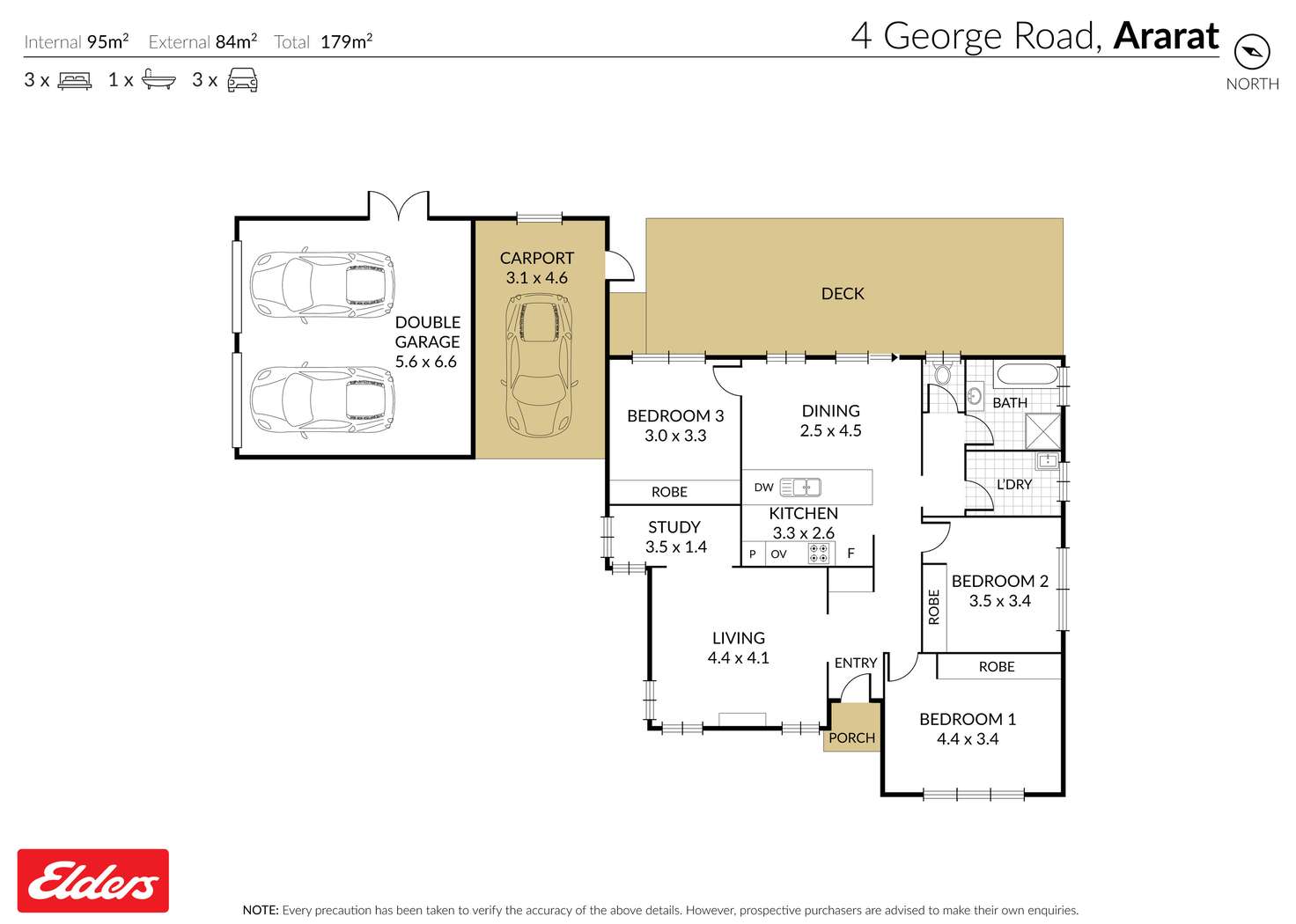Floorplan of Homely house listing, 4 George Road, Ararat VIC 3377