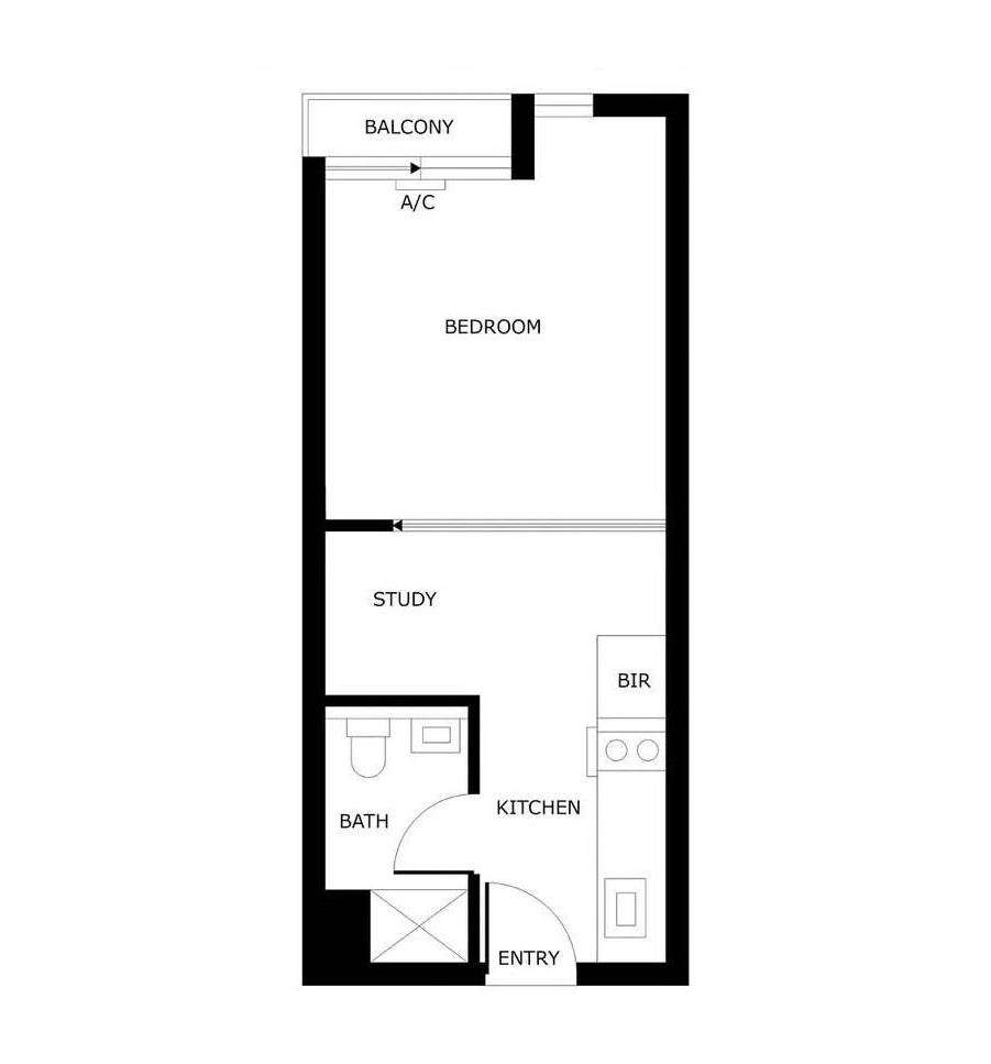 Floorplan of Homely apartment listing, 803/131 Pelham Street, Carlton VIC 3053