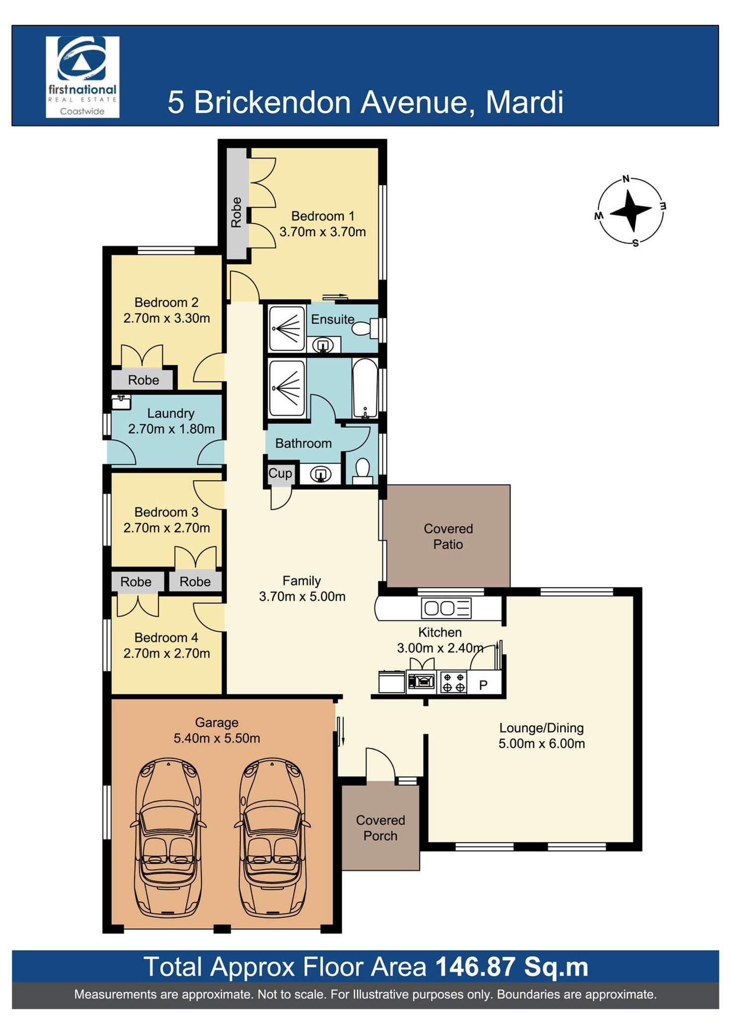Floorplan of Homely house listing, 5 Brickendon Avenue, Mardi NSW 2259