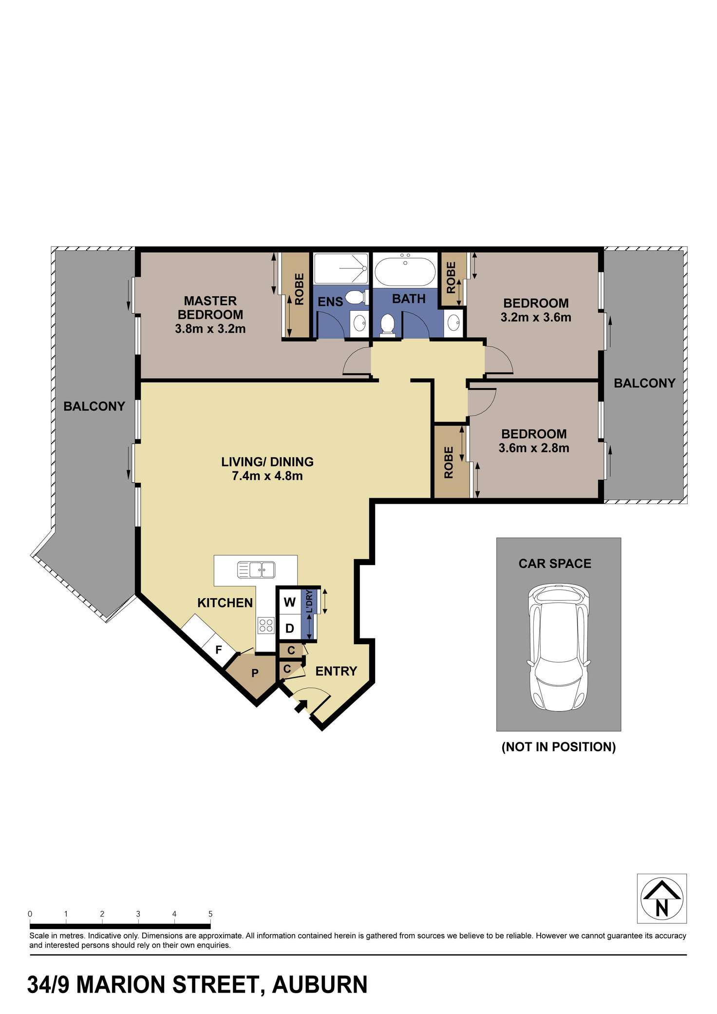 Floorplan of Homely unit listing, 34/9 Marion Street, Auburn NSW 2144