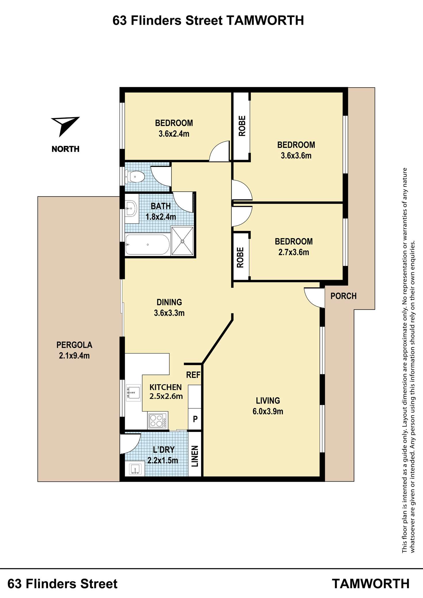Floorplan of Homely house listing, 63 Flinders Street, Tamworth NSW 2340