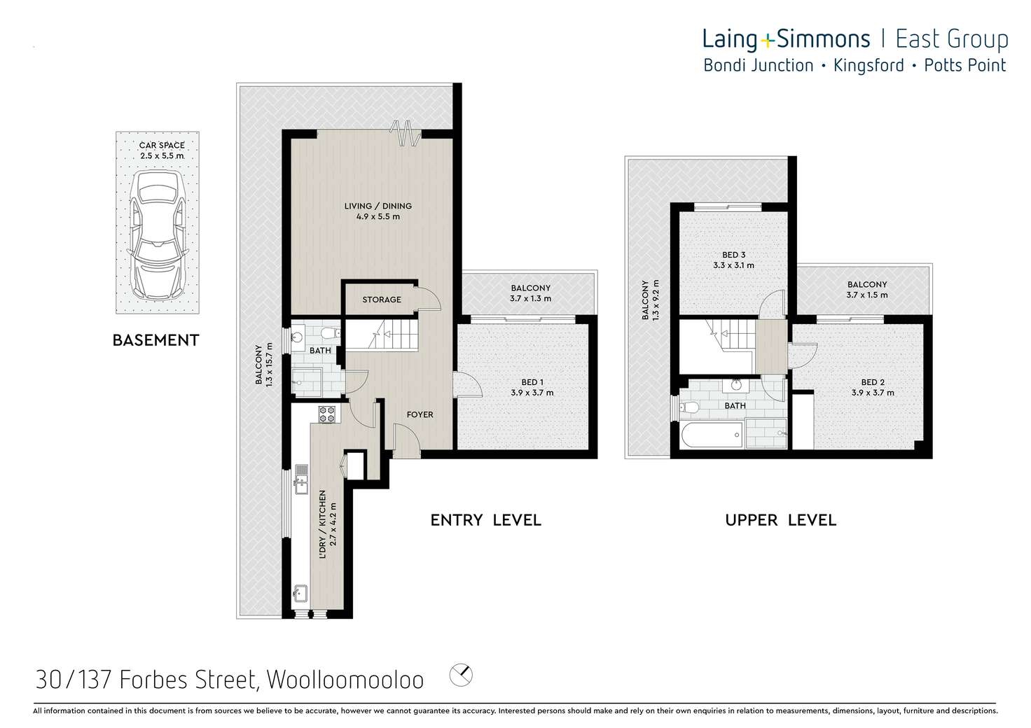 Floorplan of Homely apartment listing, 30/137 Forbes Street, Woolloomooloo NSW 2011