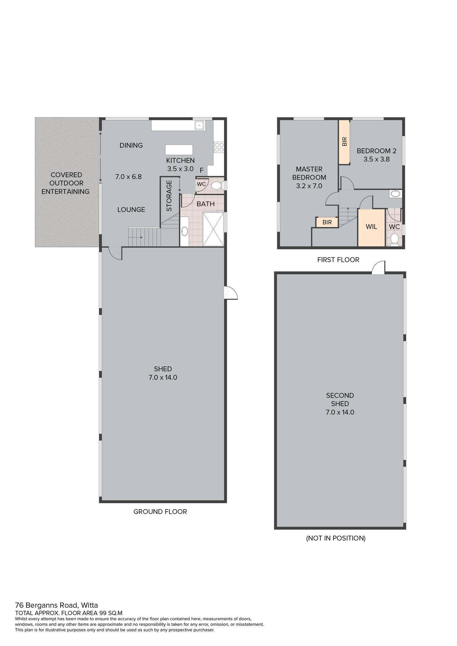 Floorplan of Homely house listing, 76 Berganns Road, Witta QLD 4552