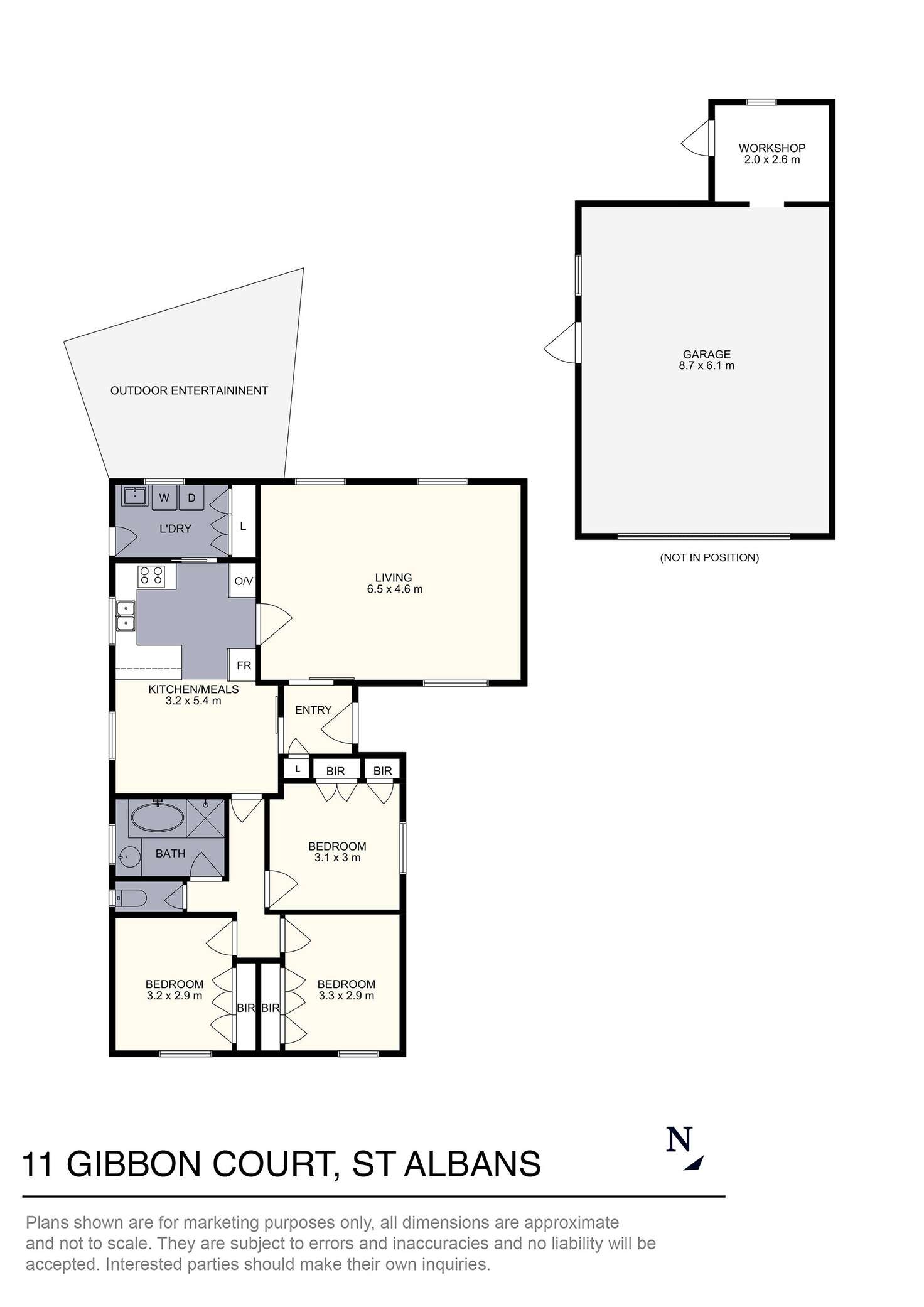 Floorplan of Homely house listing, 11 Gibbon Court, St Albans VIC 3021