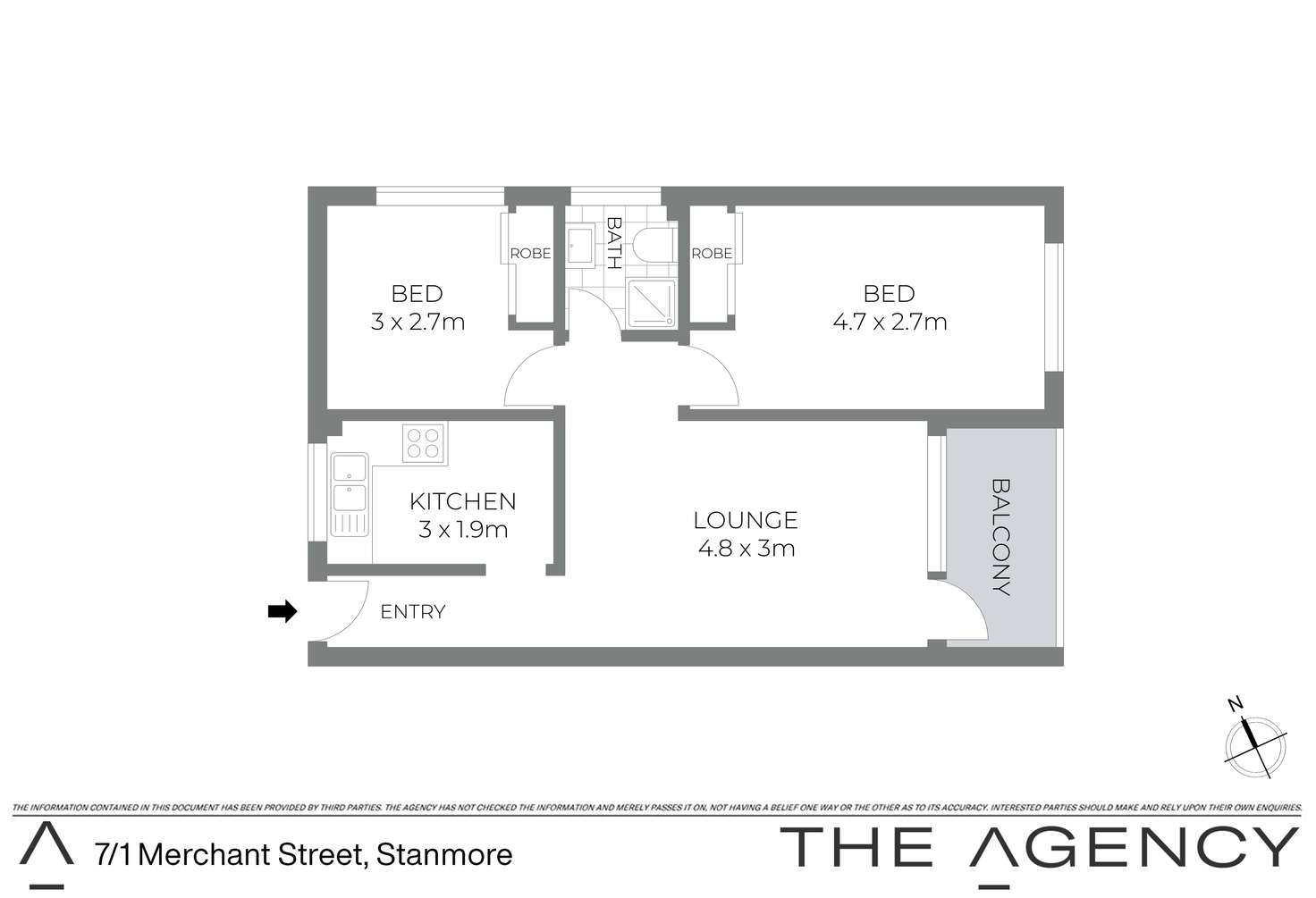 Floorplan of Homely apartment listing, 7/1 Merchant Street, Stanmore NSW 2048
