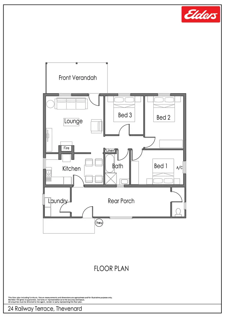 Floorplan of Homely house listing, 24 Railway Terrace, Thevenard SA 5690