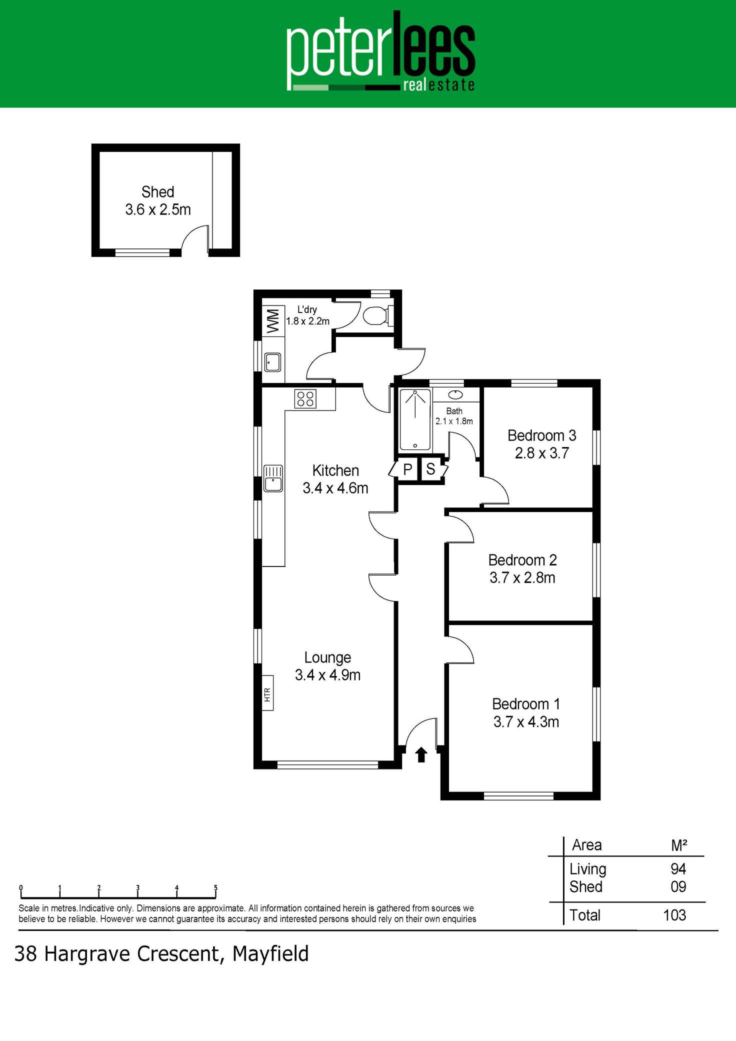Floorplan of Homely house listing, 38 Hargrave Crescent, Mayfield TAS 7248