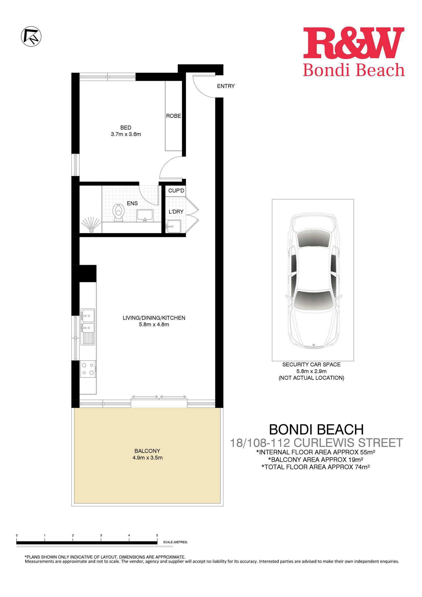 Floorplan of Homely apartment listing, 18/108-112 Curlewis Street, Bondi Beach NSW 2026