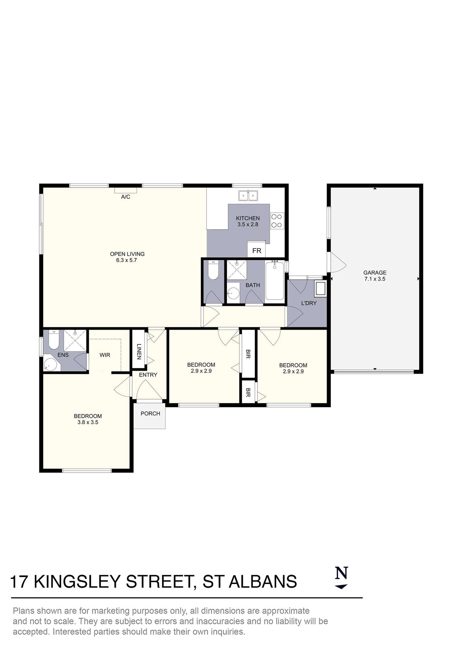 Floorplan of Homely house listing, 17 & 19 Kingsley Street, St Albans VIC 3021