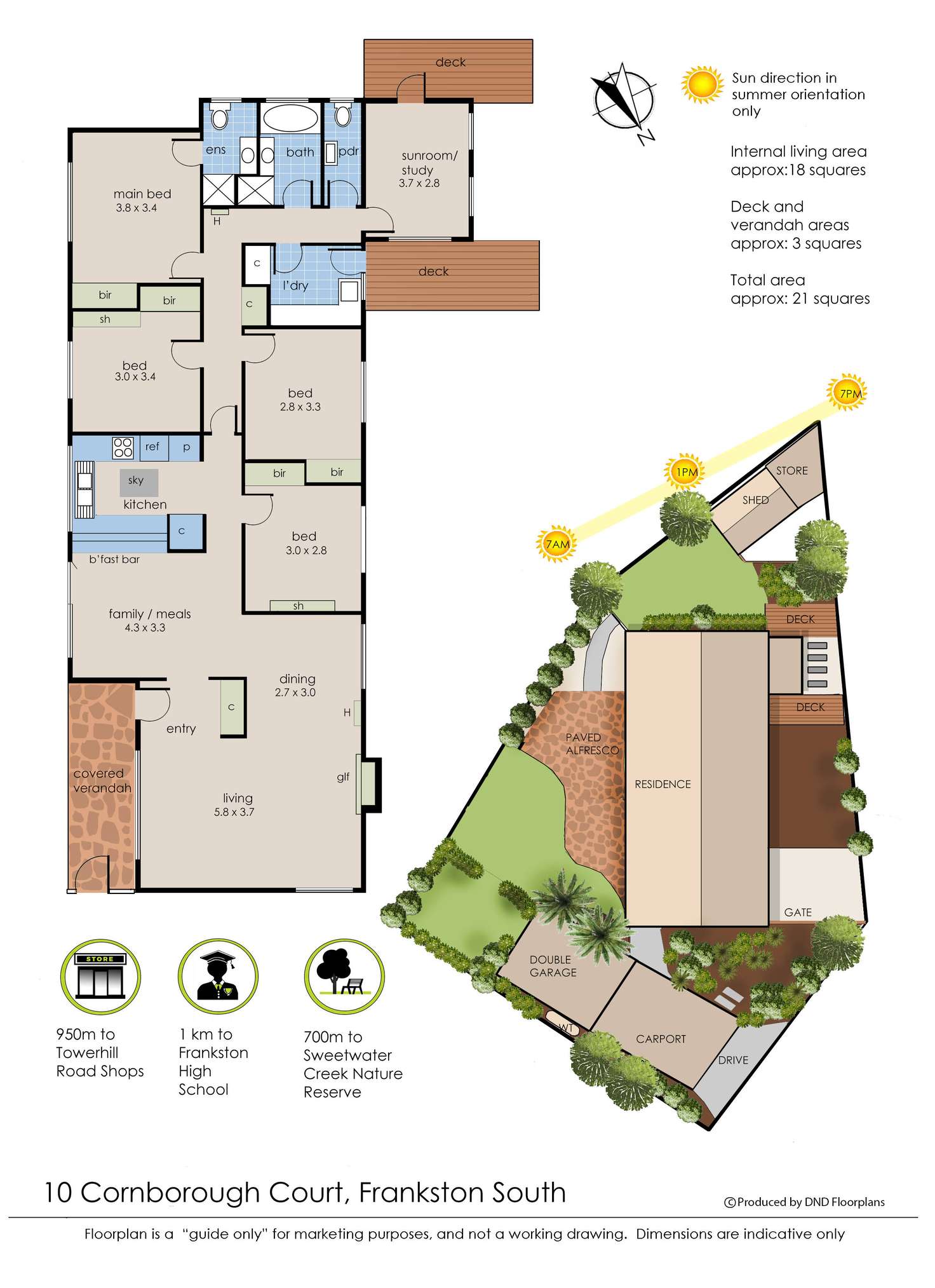 Floorplan of Homely house listing, 10 Cornborough Court, Frankston South VIC 3199