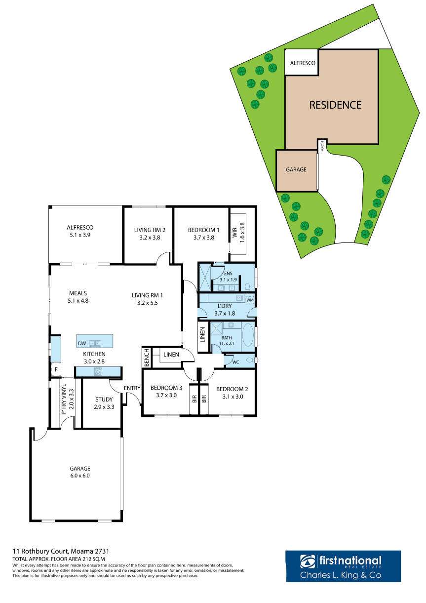 Floorplan of Homely house listing, 11 Rothbury Court, Moama NSW 2731