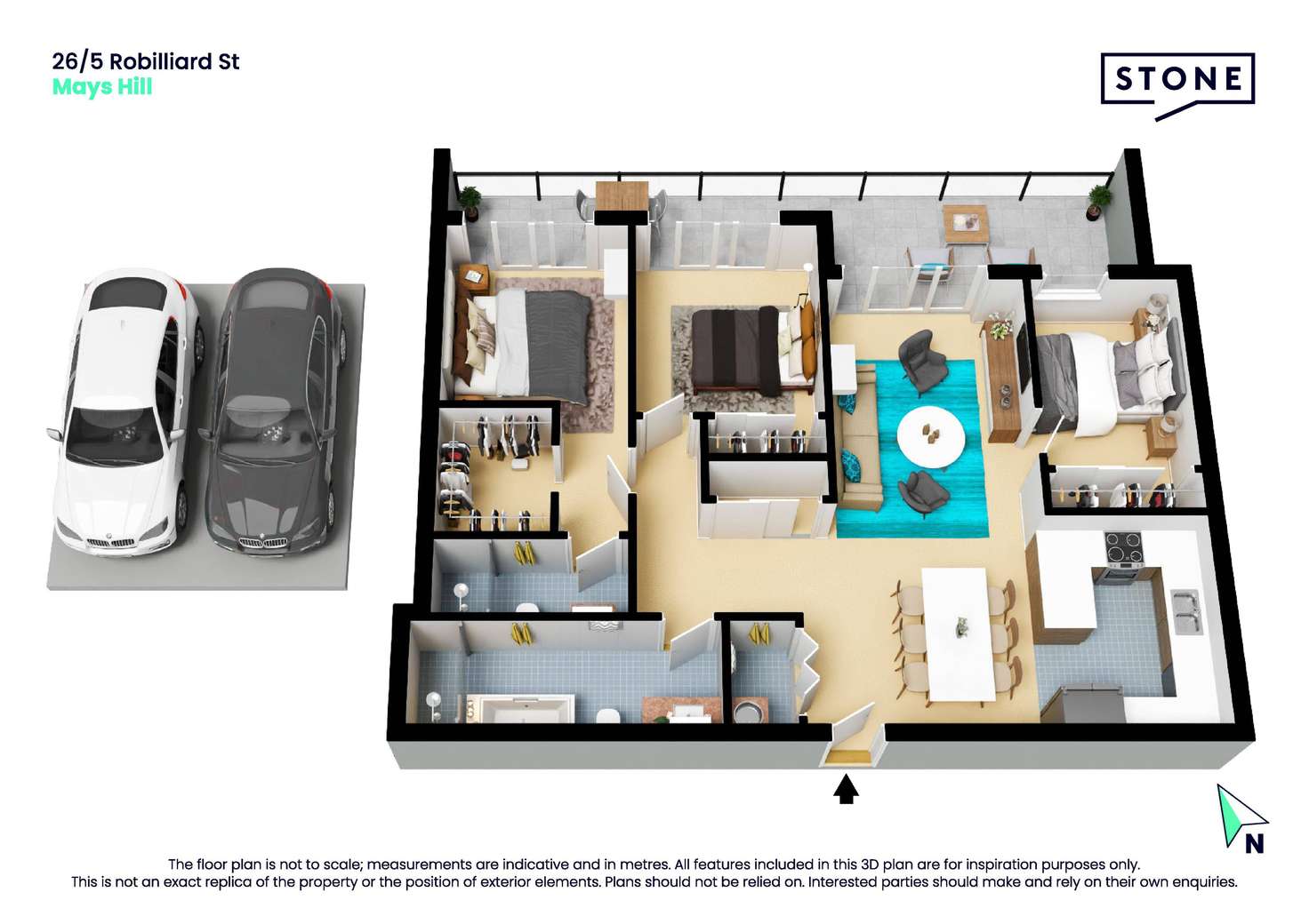 Floorplan of Homely apartment listing, 26/5 Robilliard Street, Mays Hill NSW 2145
