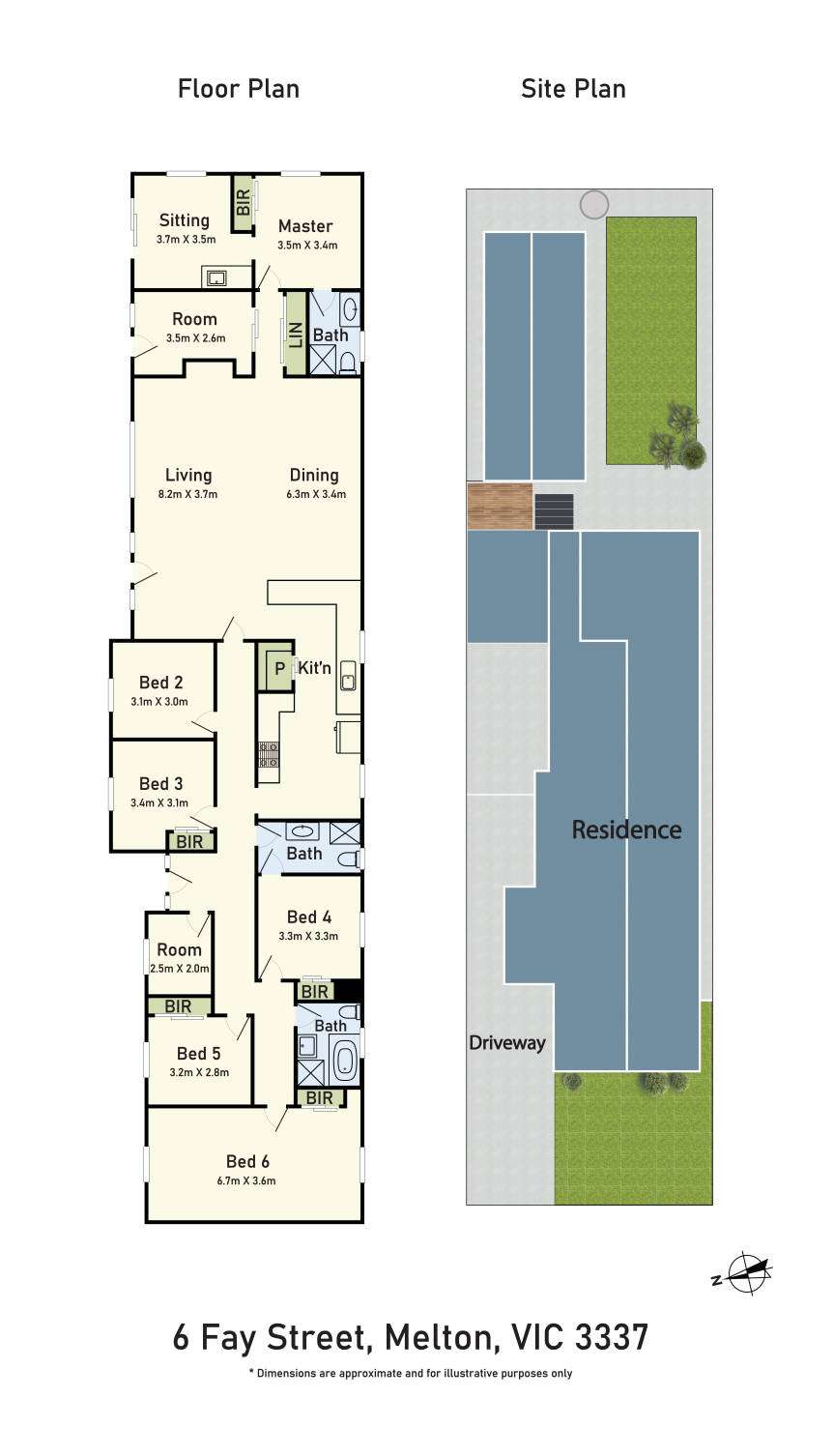Floorplan of Homely house listing, 6 Fay Street, Melton VIC 3337