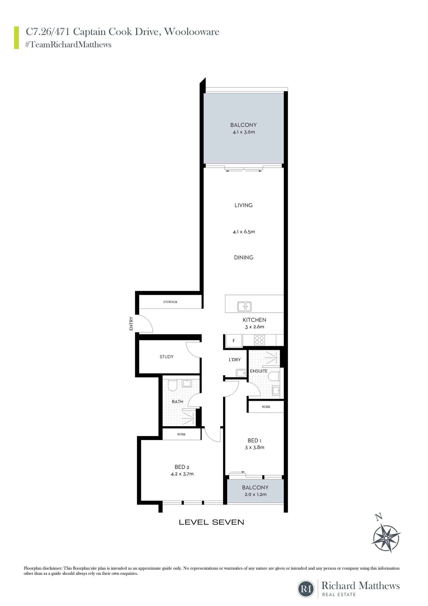 Floorplan of Homely apartment listing, C7.26/471 Captain Cook Drive, Woolooware NSW 2230