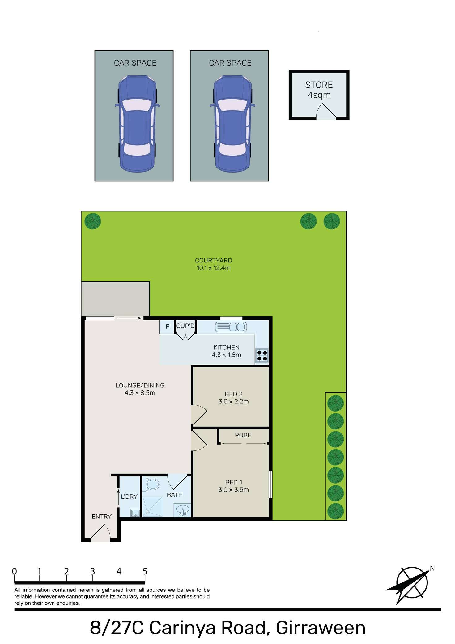 Floorplan of Homely villa listing, 8/27C Carinya Road, Girraween NSW 2145