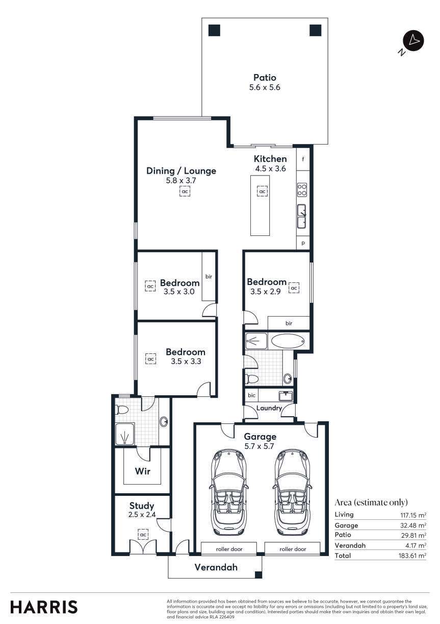 Floorplan of Homely house listing, 18 Carlyle Avenue, West Croydon SA 5008
