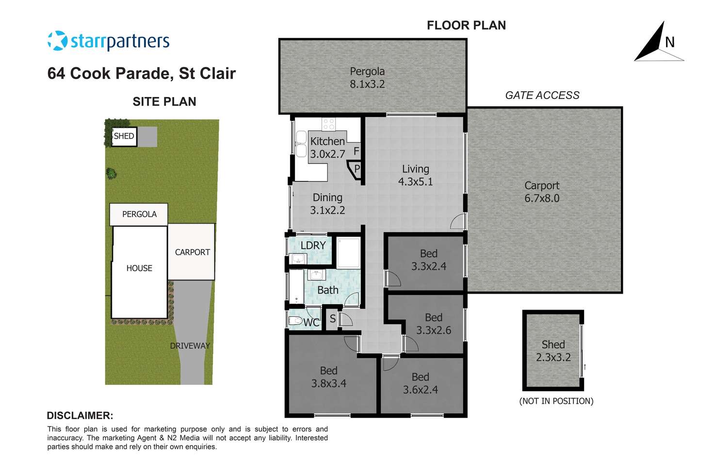 Floorplan of Homely house listing, 64 Cook Parade, St Clair NSW 2759