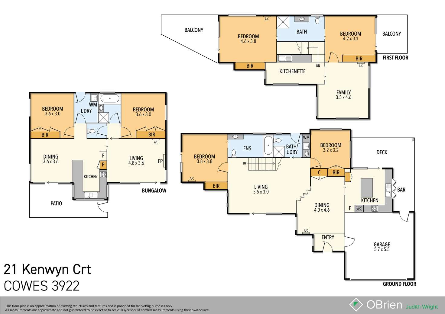 Floorplan of Homely house listing, 21 Kenwyn Court, Cowes VIC 3922