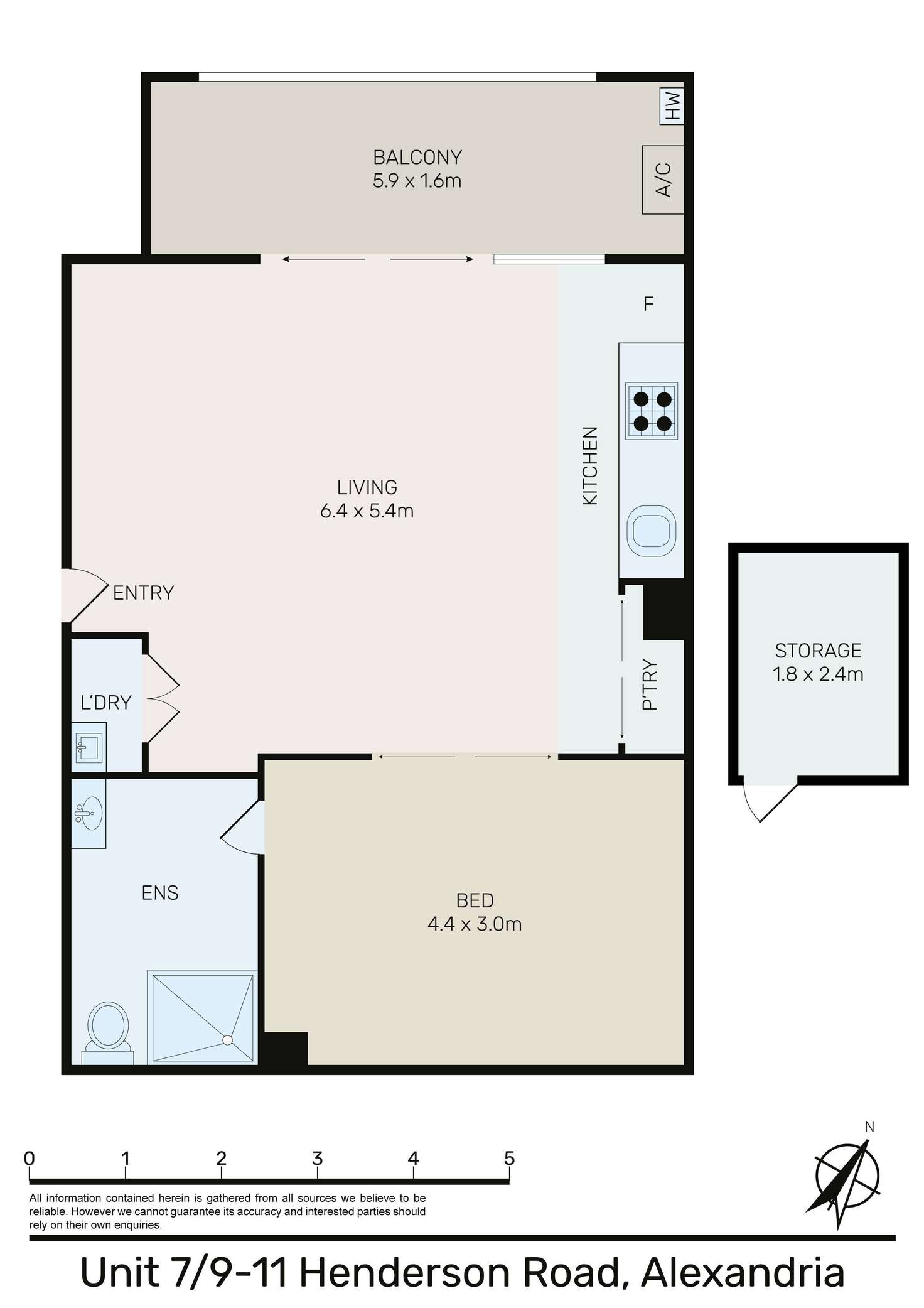 Floorplan of Homely unit listing, 7/9-11 Henderson Road, Alexandria NSW 2015