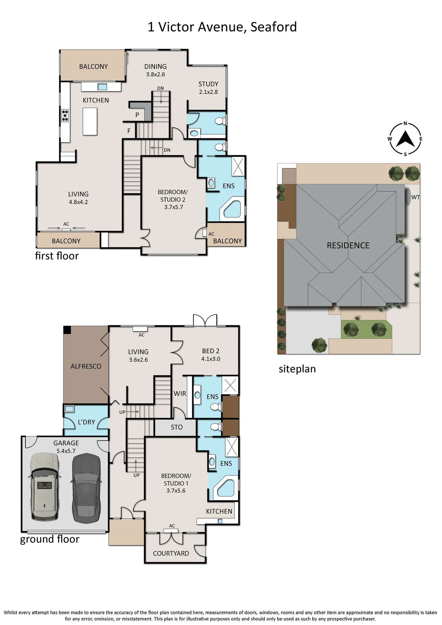 Floorplan of Homely house listing, 1 Victor Avenue, Seaford VIC 3198