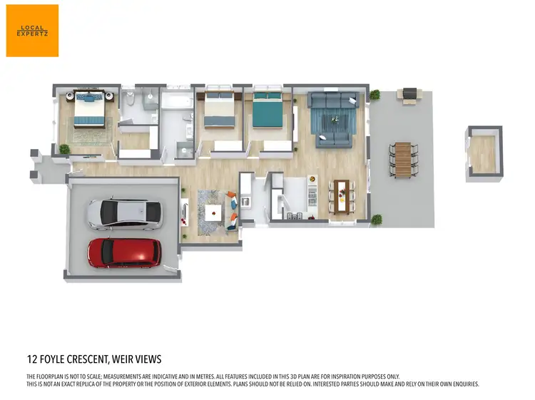 Floorplan of Homely house listing, 12 Foyle Crescent, Weir Views VIC 3338