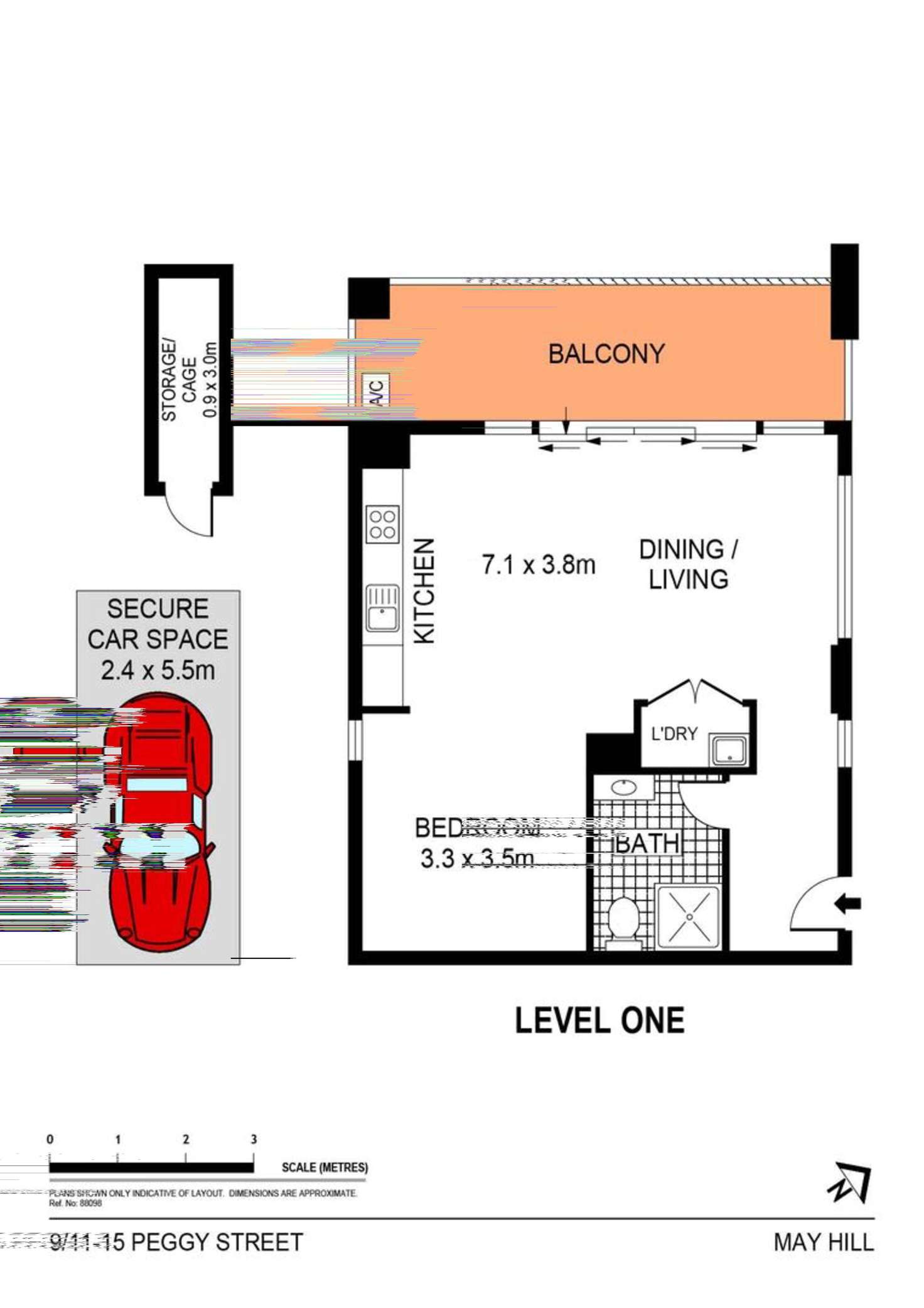 Floorplan of Homely apartment listing, 9/11-15 Peggy Street, Mays Hill NSW 2145