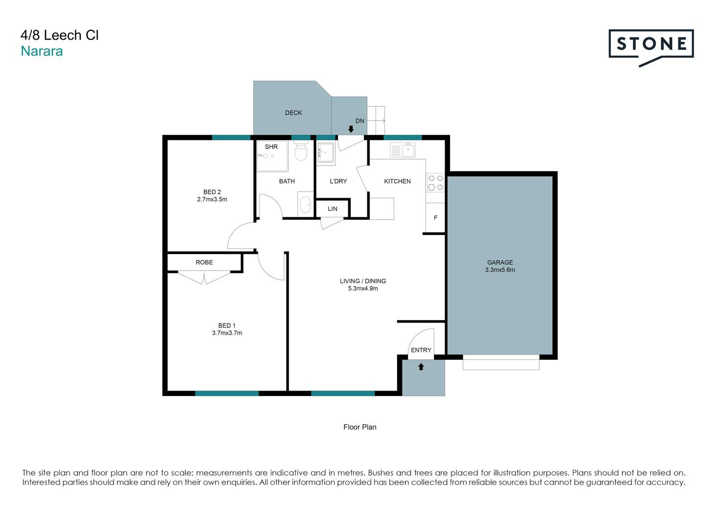 Floorplan of Homely villa listing, 4/8 Leech Close, Narara NSW 2250