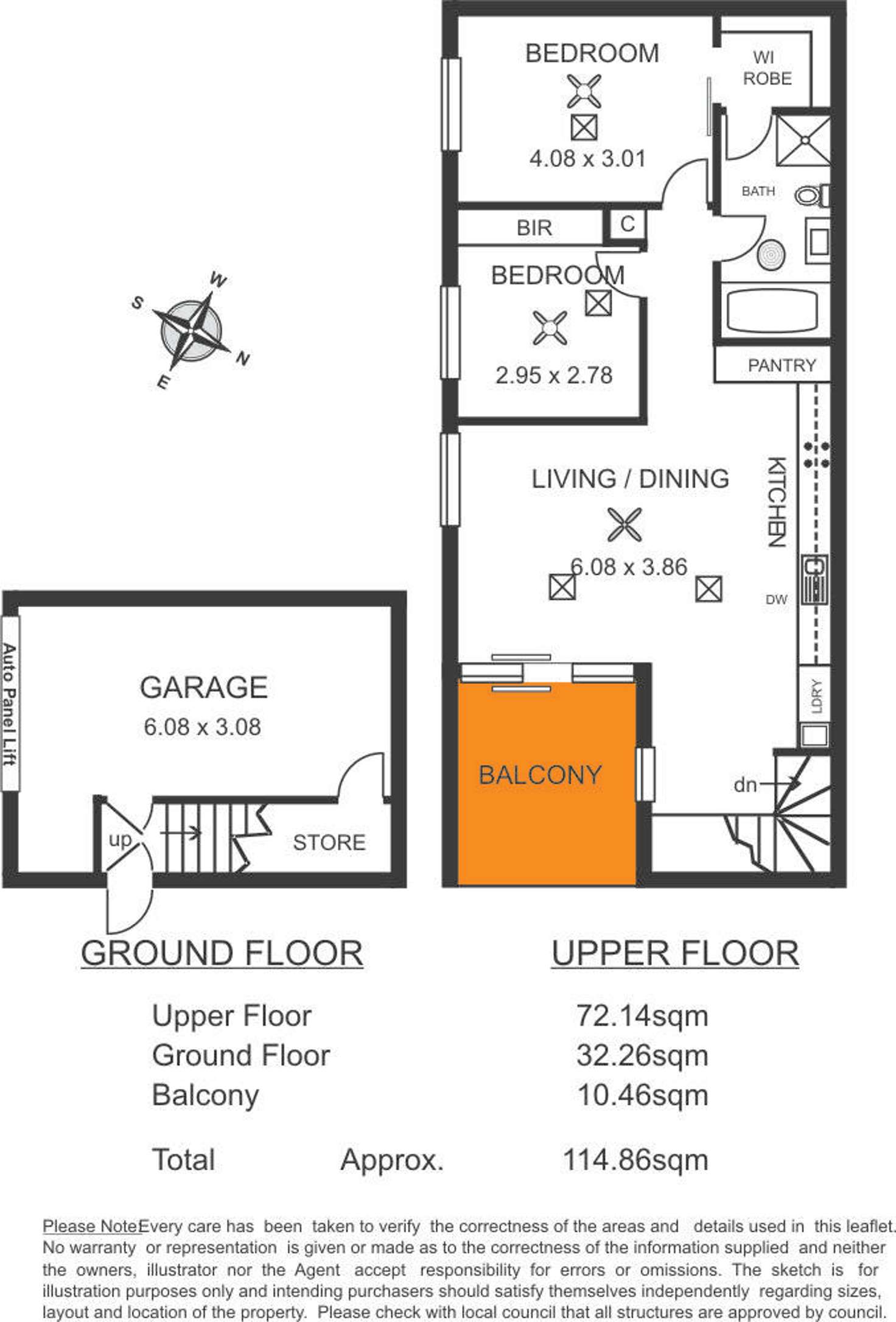 Floorplan of Homely apartment listing, 65 Pyers Street, St Clair SA 5011