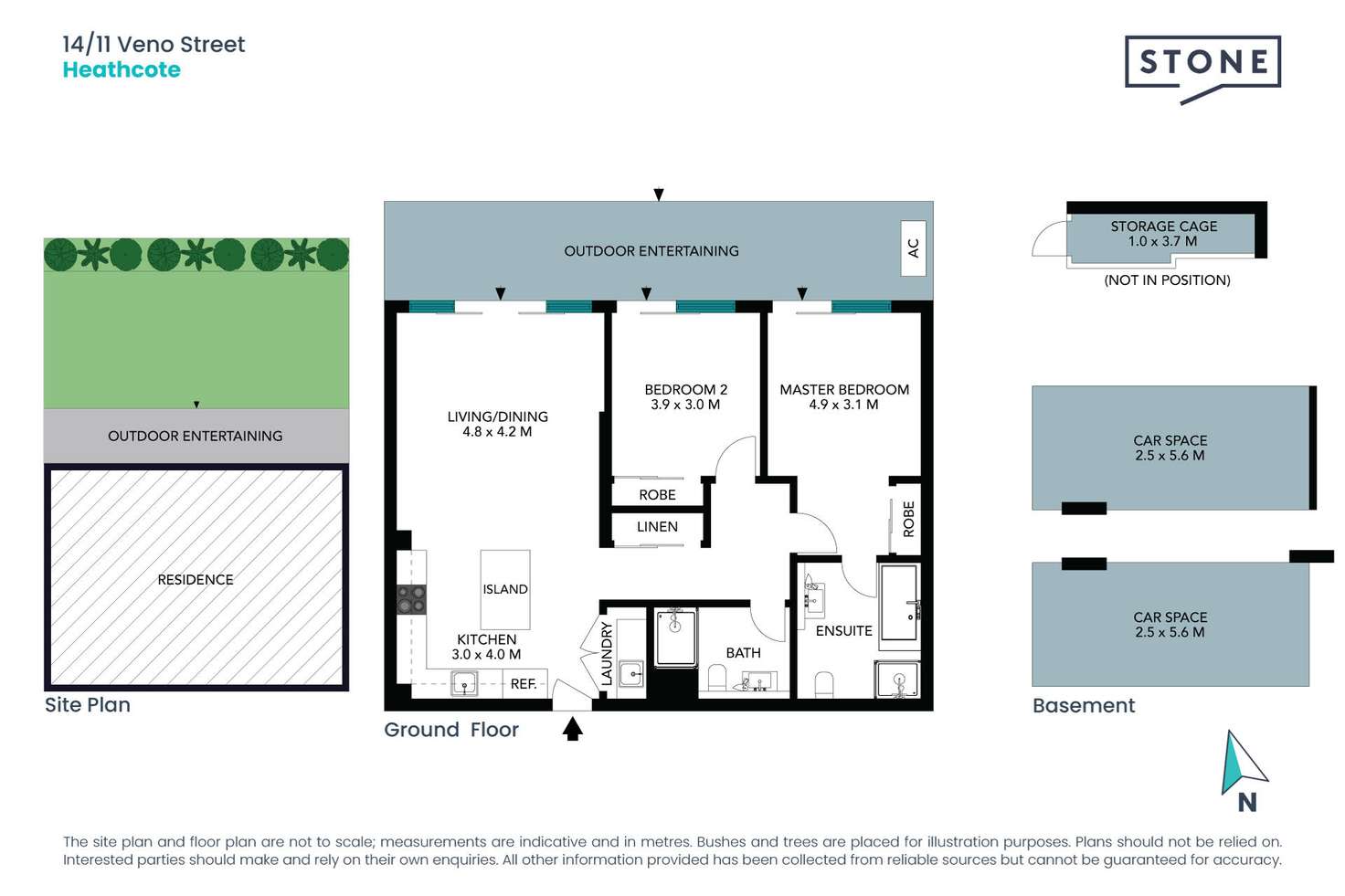 Floorplan of Homely unit listing, 14/11 Veno Street, Heathcote NSW 2233