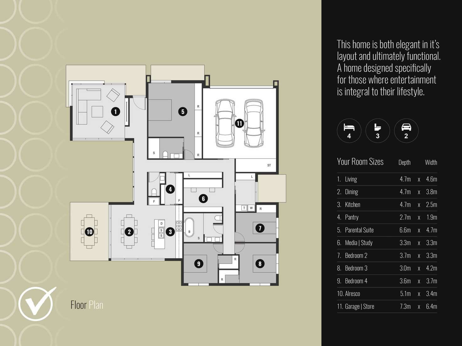 Floorplan of Homely house listing, Level 1/17-25 Fountains Road, Narara NSW 2250