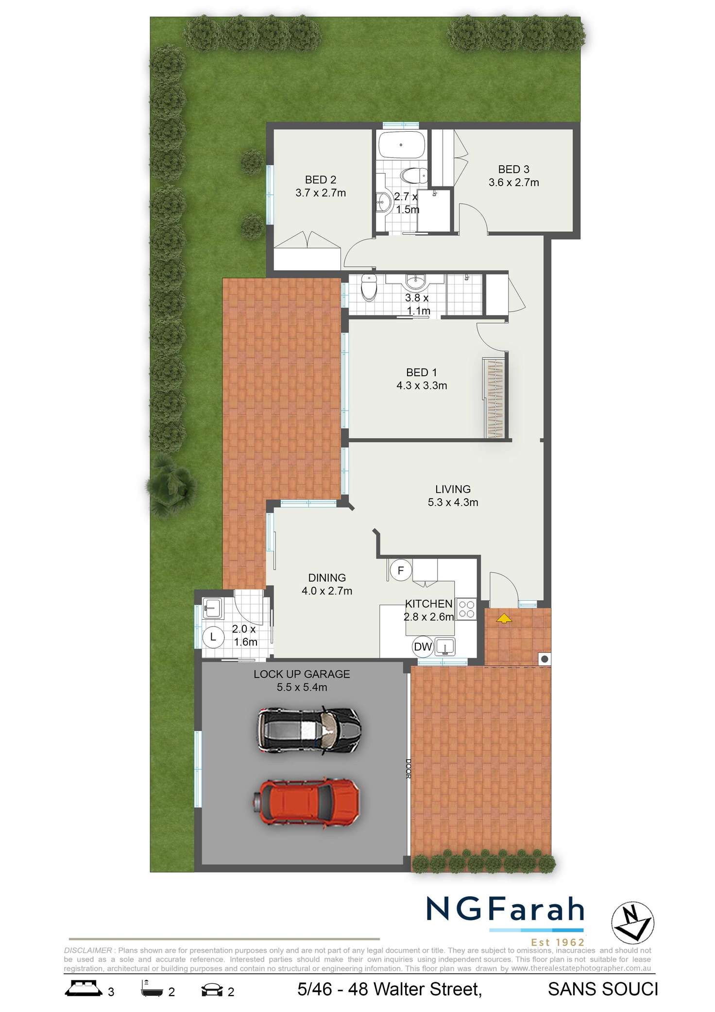 Floorplan of Homely villa listing, 5/46-48 Walter Street, Sans Souci NSW 2219