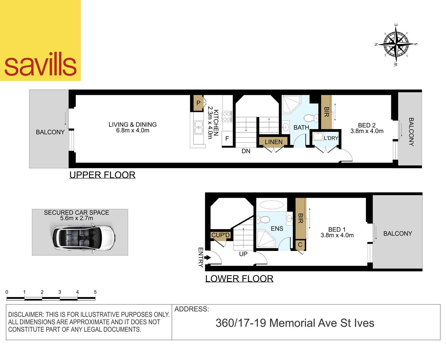 Floorplan of Homely apartment listing, 360/17-19 Memorial Avenue, St Ives NSW 2075