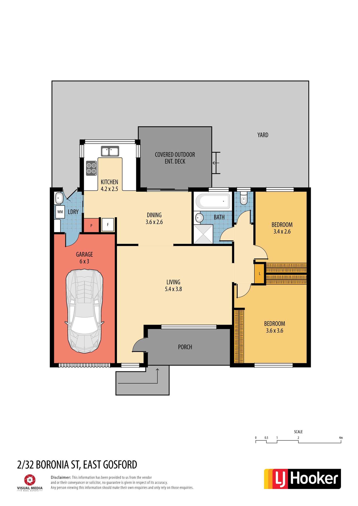 Floorplan of Homely villa listing, 2/32 Boronia Street, East Gosford NSW 2250