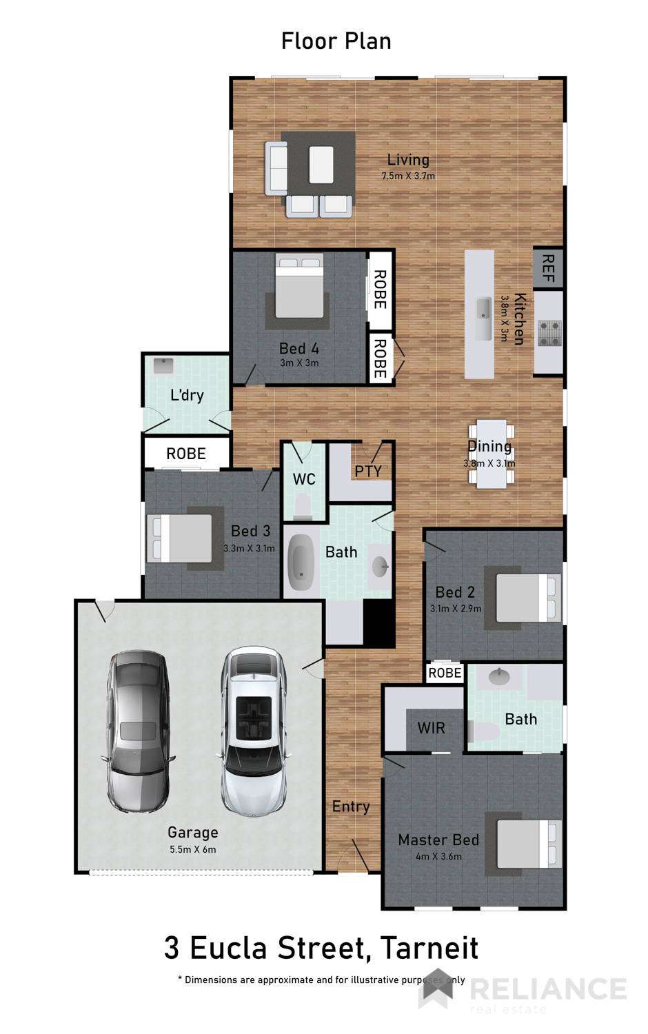 Floorplan of Homely house listing, 3 Eucla Street, Tarneit VIC 3029