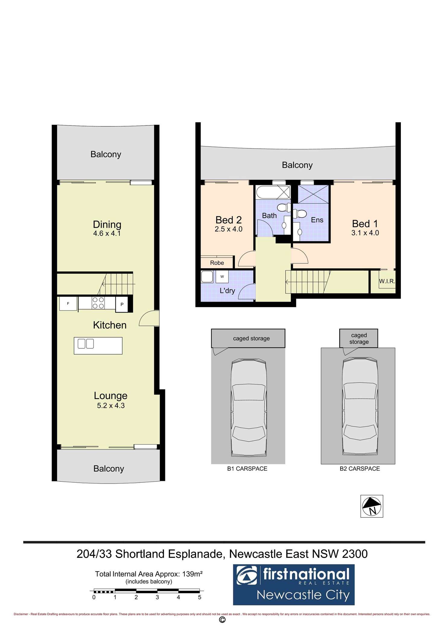 Floorplan of Homely apartment listing, 204/33 Shortland Esplanade, Newcastle East NSW 2300