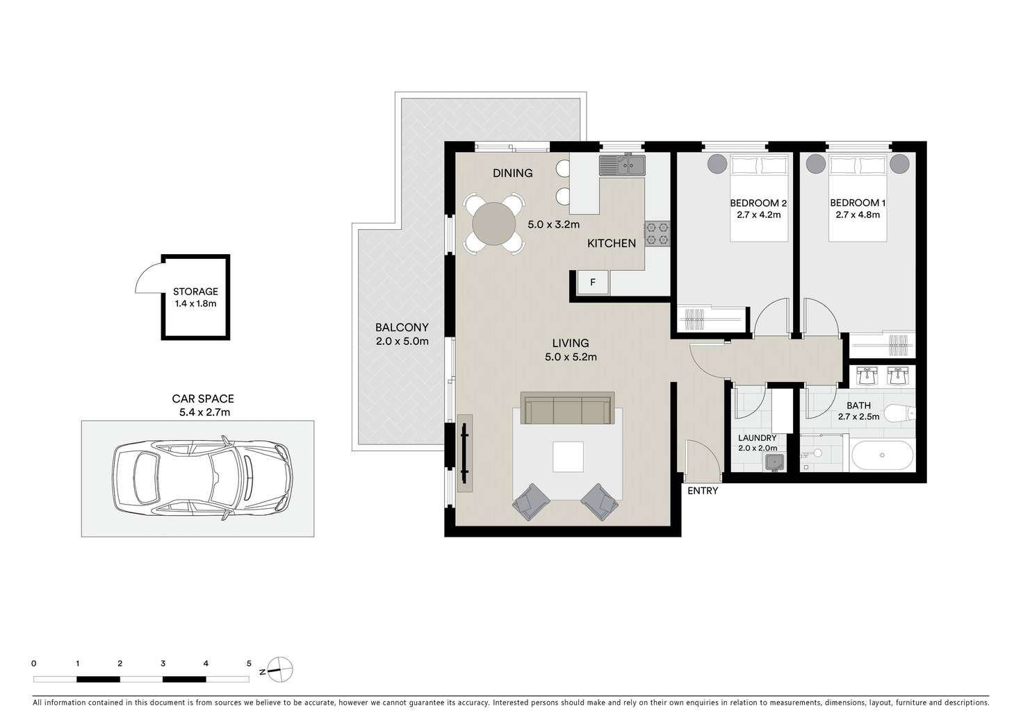 Floorplan of Homely apartment listing, 5/4 Ruth Street, Naremburn NSW 2065