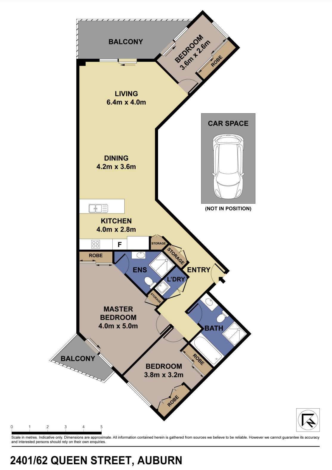 Floorplan of Homely unit listing, 2401/62 Queen Street, Auburn NSW 2144