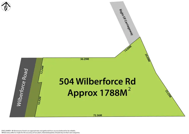 Floorplan of Homely land listing, 504 Wilberforce Road, Wilberforce NSW 2756