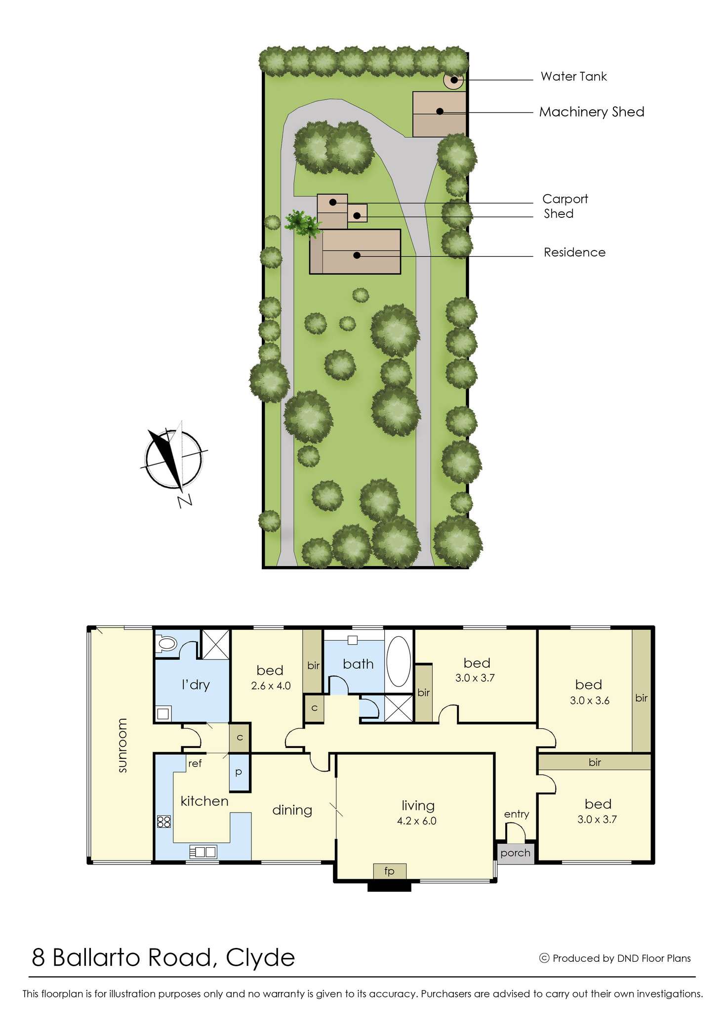 Floorplan of Homely lifestyle listing, 8 Ballarto Road, Clyde VIC 3978
