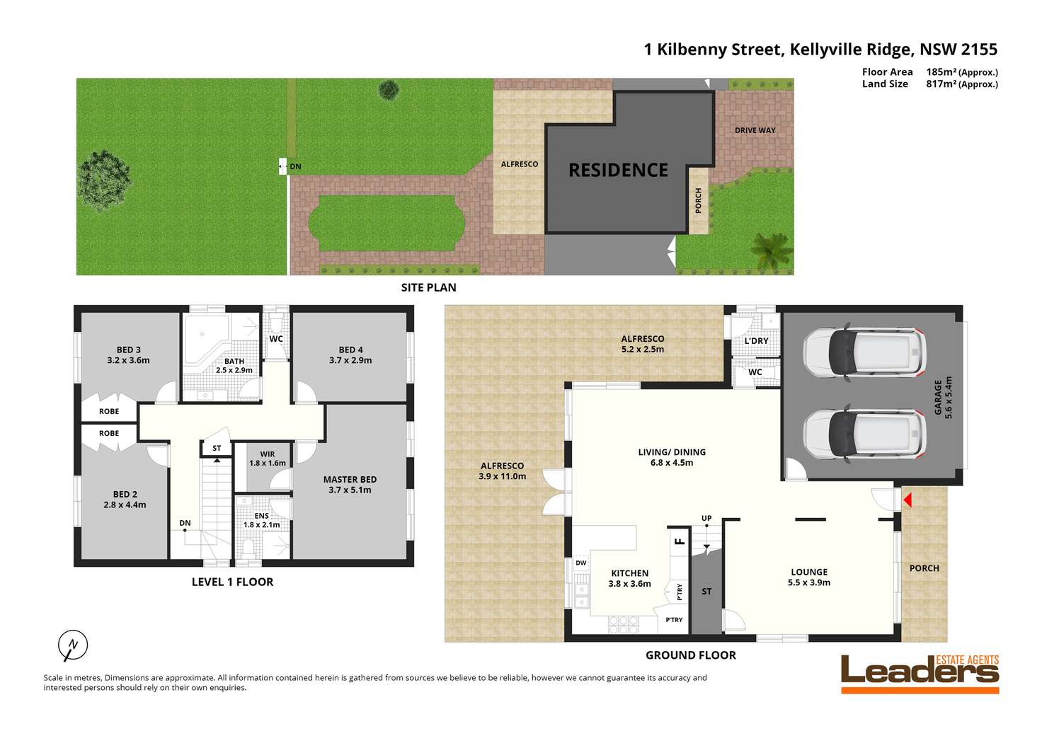 Floorplan of Homely house listing, 1 Kilbenny Street, Kellyville Ridge NSW 2155