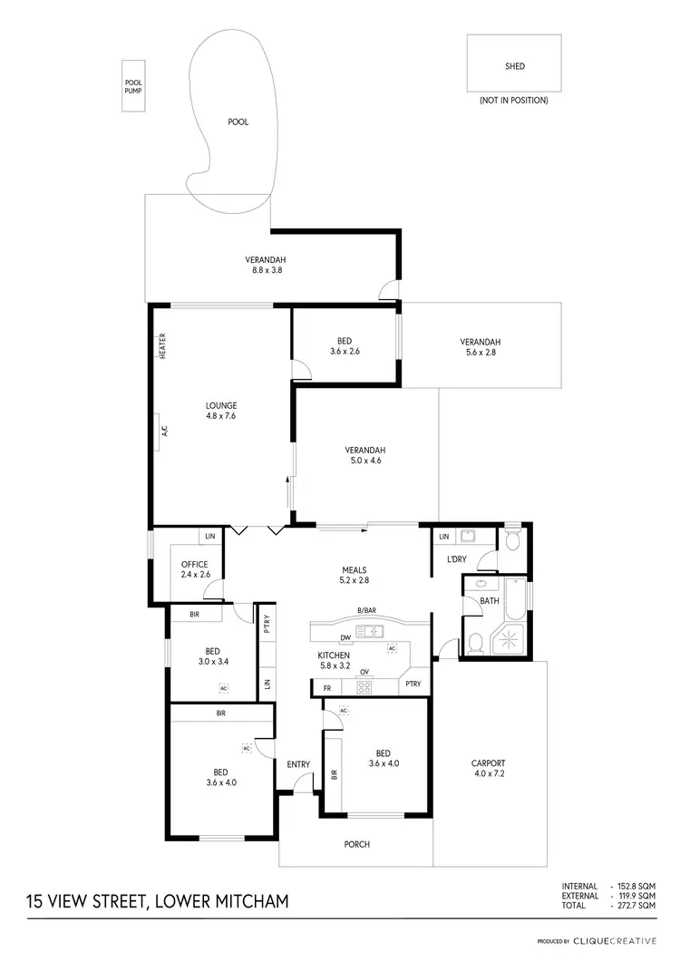 Floorplan of Homely house listing, 15 View Street, Lower Mitcham SA 5062